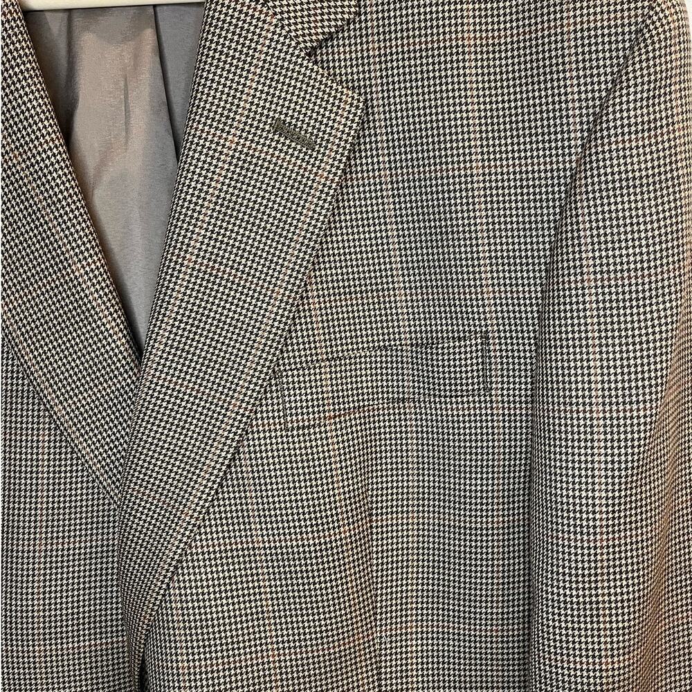Lauren Ralph Lauren Houndstooth Sports Coat 100% Wool Size 46 Regular Academia - Picture 5 of 9
